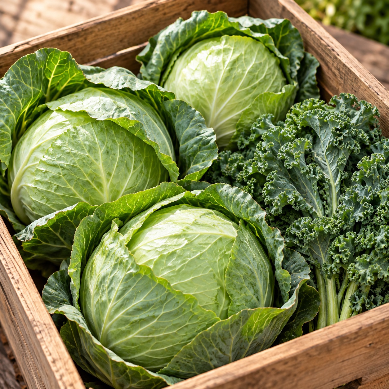 Fresh green cabbage