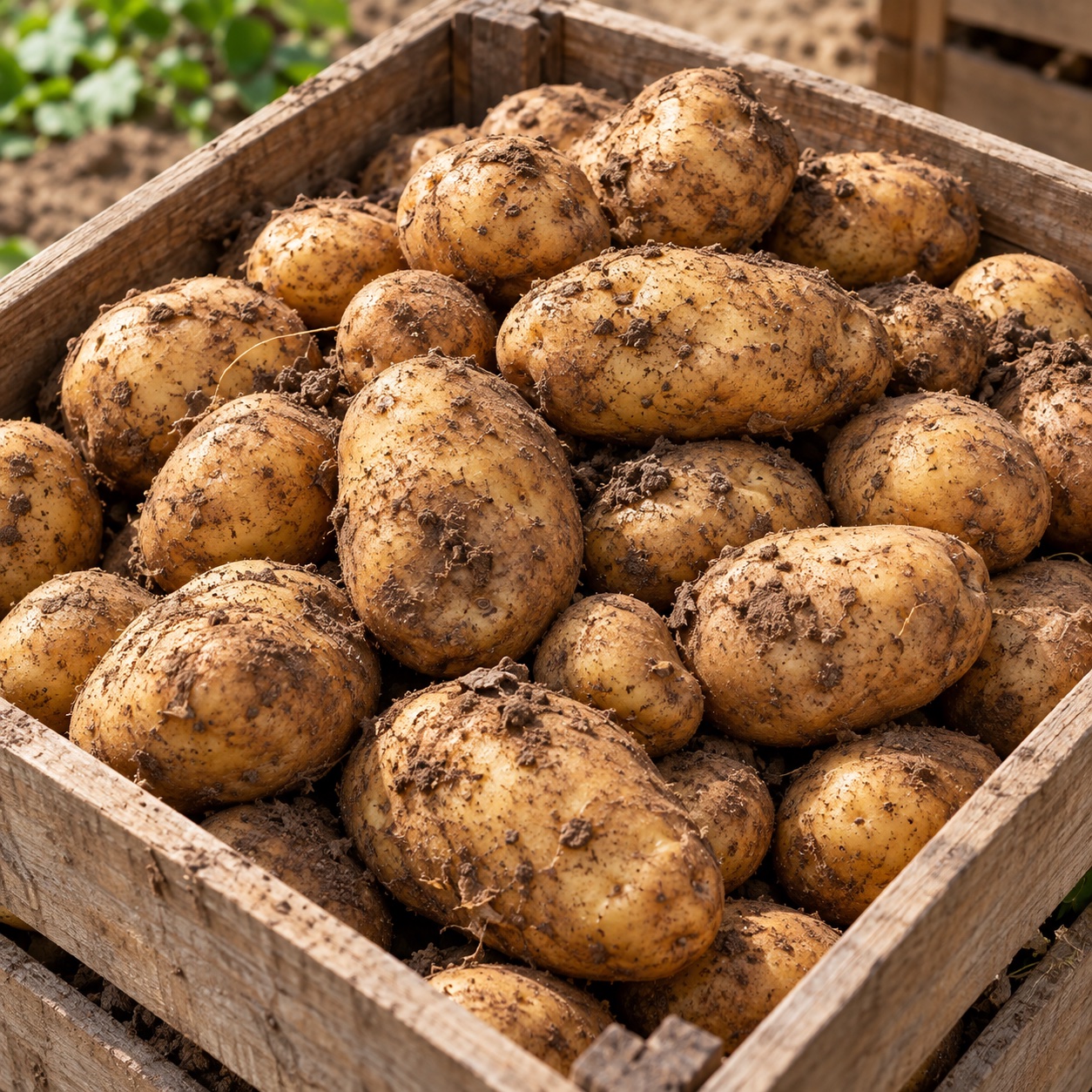 Selected cooking potatoes